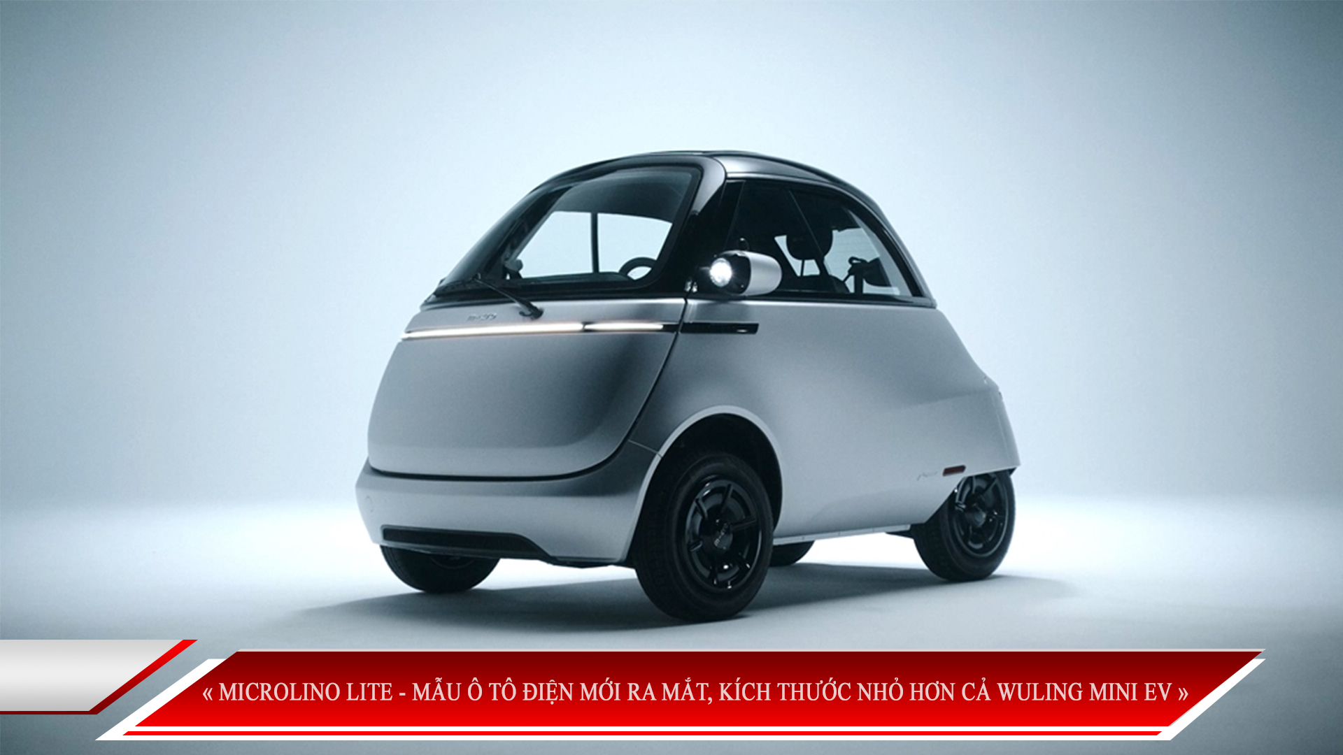 MICROLINO LITE - MẪU Ô TÔ ĐIỆN MỚI RA MẮT, KÍCH THƯỚC NHỎ HƠN CẢ WULING MINI EV